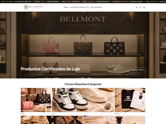 Vista de la tienda Bellmont Luxury