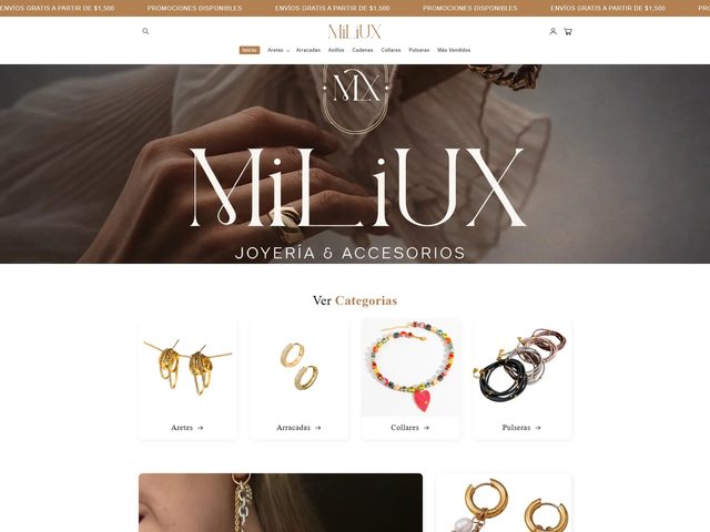 Vista de la tienda MiLiUX