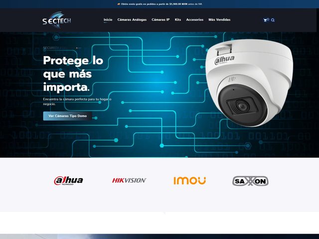 Vista de la tienda Sectech